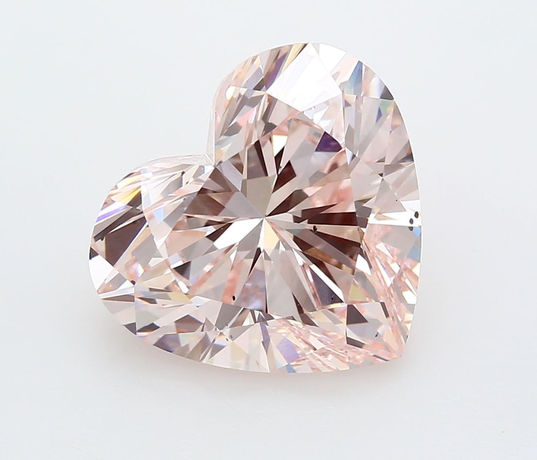Loose Diamond - HEART 10.01ct Fancy Pink SI1: Loose Diamond - HEART 10.01ct Fancy Pink SI1 Source: This is a real non-mined Diamond that has been grown in a lab Shape: HEART Carats: 10.01 Color: Fancy Pink Certification: IGI Video: