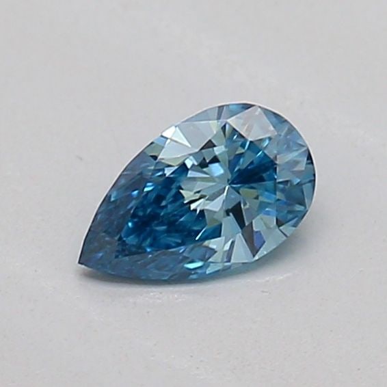 Loose Diamond - PEAR 0.16ct Fancy Vivid Blue VS1: Loose Diamond - PEAR 0.16ct Fancy Vivid Blue VS1 Source: This is a real non-mined Diamond that has been grown in a lab Shape: PEAR Carats: 0.16 Color: Fancy Vivid Blue Certification: IGI Video: