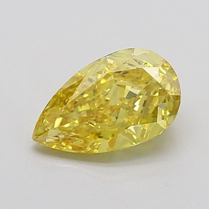 Loose Diamond - PEAR 1.55ct Fancy Vivid Yellow VVS2: Loose Diamond - PEAR 1.55ct Fancy Vivid Yellow VVS2 Source: This is a real non-mined Diamond that has been grown in a lab Shape: PEAR Carats: 1.55 Color: Fancy Vivid Yellow Certification: IGI Video:
