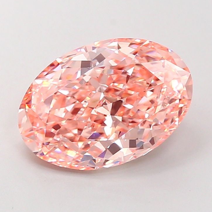 Loose Diamond - OVAL 3.73ct Fancy Vivid Pink VVS2: Loose Diamond - OVAL 3.73ct Fancy Vivid Pink VVS2 Source: This is a real non-mined Diamond that has been grown in a lab Shape: OVAL Carats: 3.73 Color: Fancy Vivid Pink Certification: IGI Video: