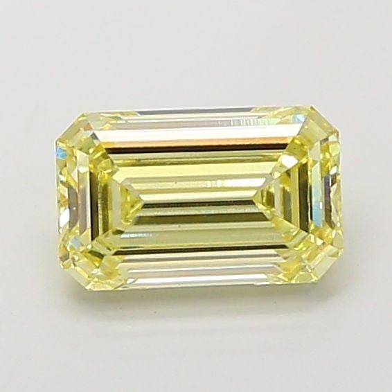 Loose Diamond - EMERALD 2.71ct Fancy Yellow VVS2: Loose Diamond - EMERALD 2.71ct Fancy Yellow VVS2 Source: This is a real non-mined Diamond that has been grown in a lab Shape: EMERALD Carats: 2.71 Color: Fancy Yellow Certification: IGI Video: