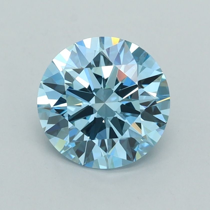 Ideal Loose Diamond - ROUND 1.42ct Fancy Vivid Blue VVS1: Ideal Loose Diamond - ROUND 1.42ct Fancy Vivid Blue VVS1 Source: This is a real non-mined Diamond that has been grown in a lab Shape: ROUND Carats: 1.42 Color: Fancy Vivid Blue Certification: IGI Vide