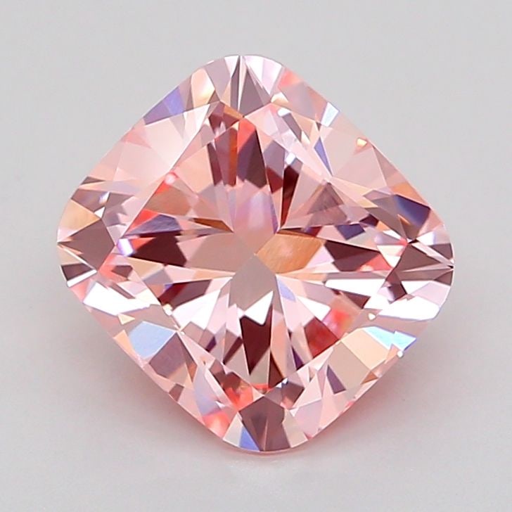 Loose Diamond - CUSHION MODIFIED 2.51ct Fancy Intense Pink VVS2: Loose Diamond - CUSHION MODIFIED 2.51ct Fancy Intense Pink VVS2 Source: This is a real non-mined Diamond that has been grown in a lab Shape: CUSHION MODIFIED Carats: 2.51 Color: Fancy Intense Pink Cer