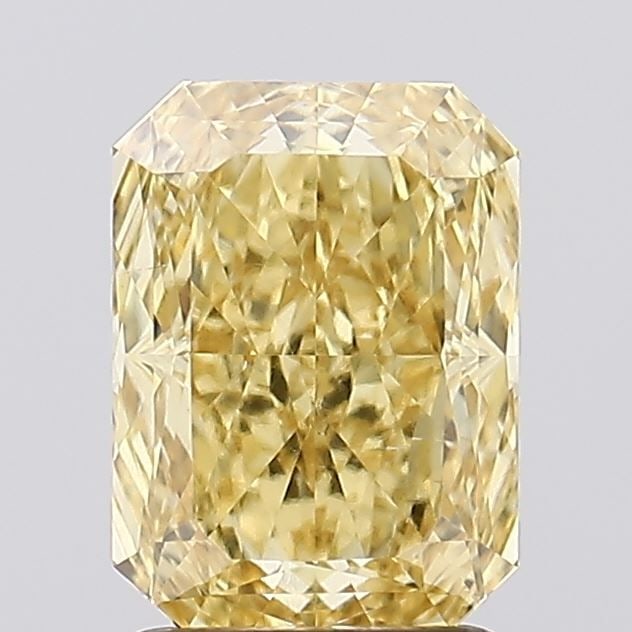 Loose Diamond - RADIANT 2.23ct Fancy Vivid Yellow SI1: Loose Diamond - RADIANT 2.23ct Fancy Vivid Yellow SI1 Source: This is a real non-mined Diamond that has been grown in a lab Shape: RADIANT Carats: 2.23 Color: Fancy Vivid Yellow Certification: IGI Vid