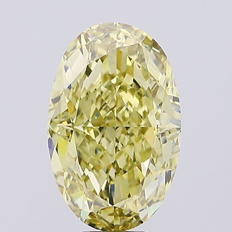 Loose Diamond - OVAL 9.7ct Fancy Intense Yellow VS1: Loose Diamond - OVAL 9.7ct Fancy Intense Yellow VS1 Source: This is a real non-mined Diamond that has been grown in a lab Shape: OVAL Carats: 9.7 Color: Fancy Intense Yellow Certification: NONE Video:
