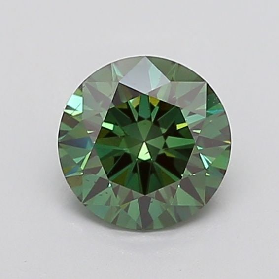 Ideal Loose Diamond - ROUND 1.56ct Fancy Vivid Green SI1: Ideal Loose Diamond - ROUND 1.56ct Fancy Vivid Green SI1 Source: This is a real non-mined Diamond that has been grown in a lab Shape: ROUND Carats: 1.56 Color: Fancy Vivid Green Certification: IGI PLE