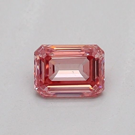 Loose Diamond - EMERALD 0.2ct Fancy Vivid Pink VS1 (1 of 1)