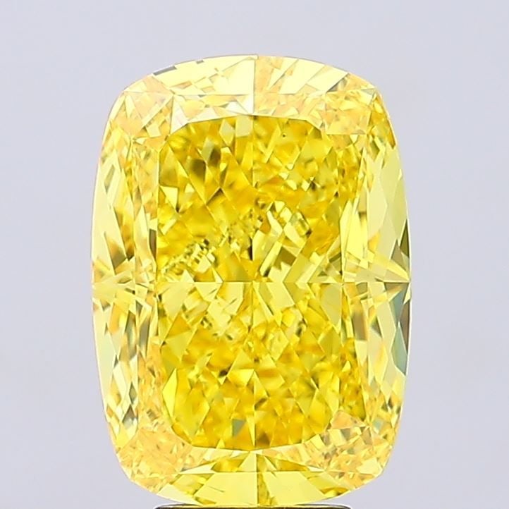 Loose Diamond - CUSHION MODIFIED 9.09ct Fancy Vivid Yellow VS1: Loose Diamond - CUSHION MODIFIED 9.09ct Fancy Vivid Yellow VS1 Source: This is a real non-mined Diamond that has been grown in a lab Shape: CUSHION MODIFIED Carats: 9.09 Color: Fancy Vivid Yellow Cert