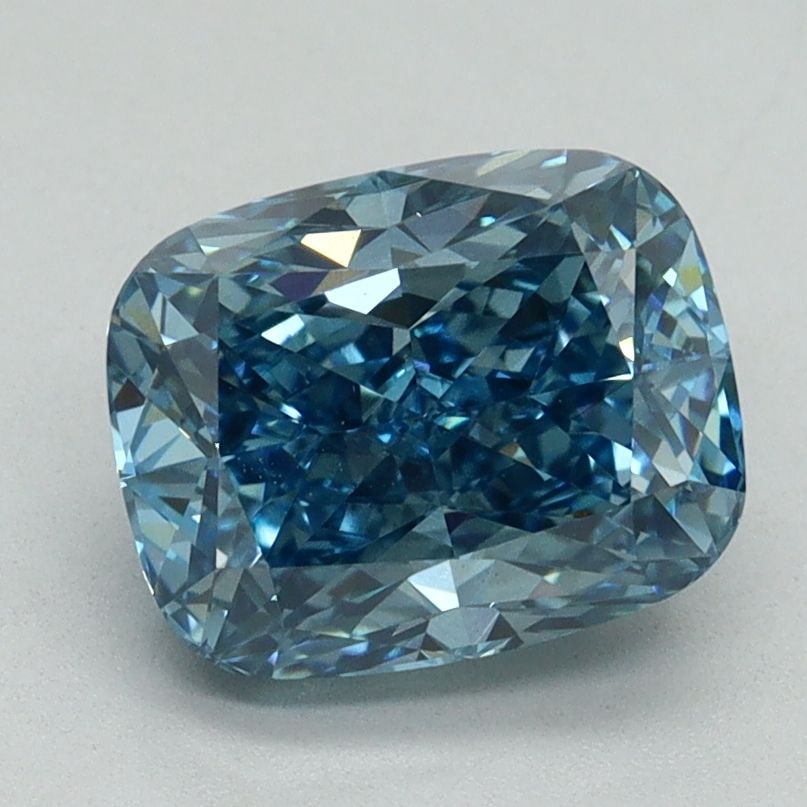 Loose Diamond - CUSHION MODIFIED 2.25ct Fancy Vivid Blue VS1: Loose Diamond - CUSHION MODIFIED 2.25ct Fancy Vivid Blue VS1 Source: This is a real non-mined Diamond that has been grown in a lab Shape: CUSHION MODIFIED Carats: 2.25 Color: Fancy Vivid Blue Certific