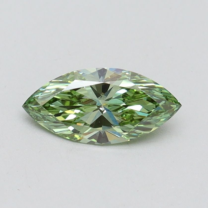 Loose Diamond - MARQUISE 0.52ct Fancy Vivid Green VVS2: Loose Diamond - MARQUISE 0.52ct Fancy Vivid Green VVS2 Source: This is a real non-mined Diamond that has been grown in a lab Shape: MARQUISE Carats: 0.52 Color: Fancy Vivid Green Certification: IGI