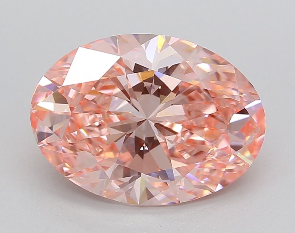 Loose Diamond - OVAL 3.51ct Fancy Vivid Pink VS1: Loose Diamond - OVAL 3.51ct Fancy Vivid Pink VS1 Source: This is a real non-mined Diamond that has been grown in a lab Shape: OVAL Carats: 3.51 Color: Fancy Vivid Pink Certification: IGI Video: