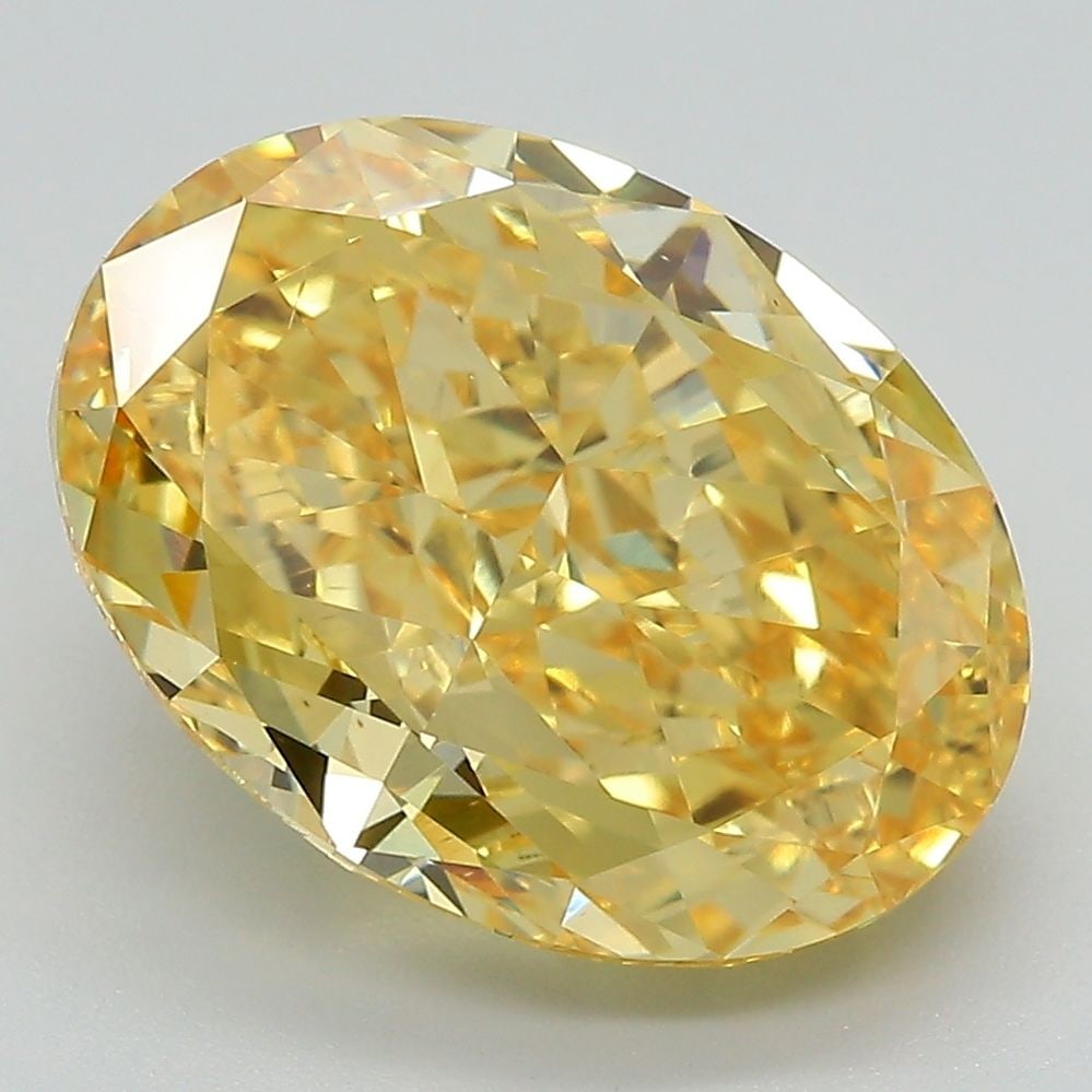 Loose Diamond - OVAL 7.05ct Fancy Vivid Yellow VS1: Loose Diamond - OVAL 7.05ct Fancy Vivid Yellow VS1 Source: This is a real non-mined Diamond that has been grown in a lab Shape: OVAL Carats: 7.05 Color: Fancy Vivid Yellow Certification: IGI PLEASE NO