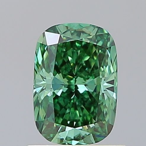 Loose Diamond - CUSHION BRILLIANT 1.36ct Fancy Vivid Green VS1 (1 of 1)