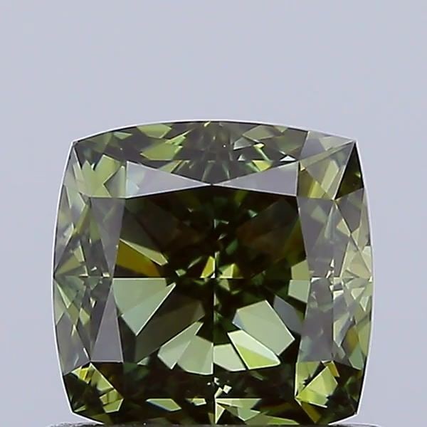Loose Diamond - CUSHION MODIFIED 1.07ct Fancy Deep Green VS1: Loose Diamond - CUSHION MODIFIED 1.07ct Fancy Deep Green VS1 Source: This is a real non-mined Diamond that has been grown in a lab Shape: CUSHION MODIFIED Carats: 1.07 Color: Fancy Deep Green Certific
