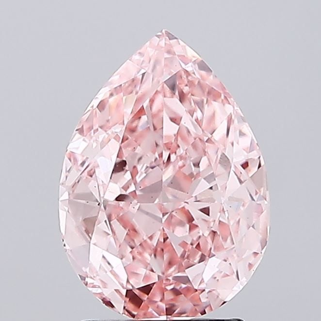 Loose Diamond - PEAR 2.72ct Fancy Vivid Pink VS1: Loose Diamond - PEAR 2.72ct Fancy Vivid Pink VS1 Source: This is a real non-mined Diamond that has been grown in a lab Shape: PEAR Carats: 2.72 Color: Fancy Vivid Pink Certification: IGI Video: