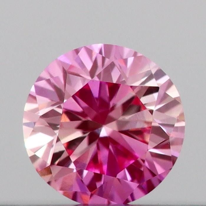 Loose Diamond - ROUND 0.12ct Fancy Intense Pink VS1: Loose Diamond - ROUND 0.12ct Fancy Intense Pink VS1 Source: This is a real non-mined Diamond that has been grown in a lab Shape: ROUND Carats: 0.12 Color: Fancy Intense Pink Certification: IGI Video: