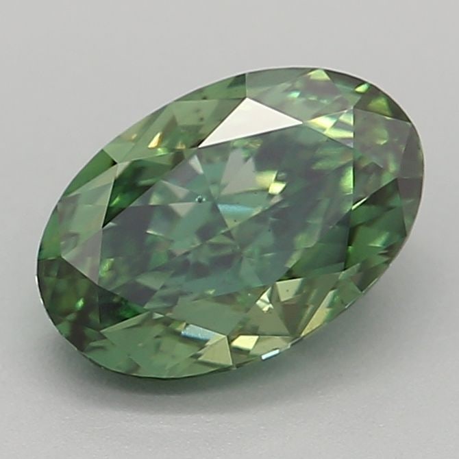 Loose Diamond - OVAL 1.0ct Fancy Vivid Green VS2 (1 of 1)