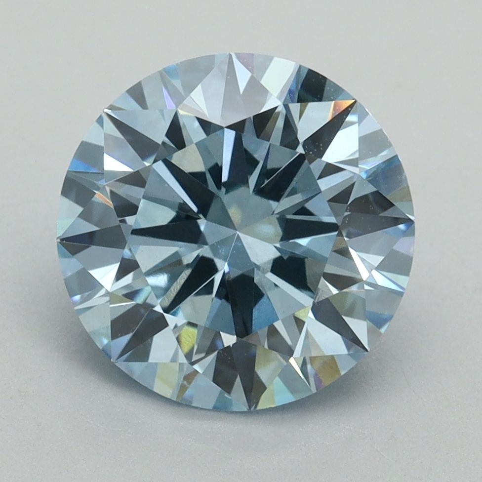 Ideal Loose Diamond - ROUND 3.18ct Fancy Vivid Blue VVS2: Ideal Loose Diamond - ROUND 3.18ct Fancy Vivid Blue VVS2 Source: This is a real non-mined Diamond that has been grown in a lab Shape: ROUND Carats: 3.18 Color: Fancy Vivid Blue Certification: IGI Vide