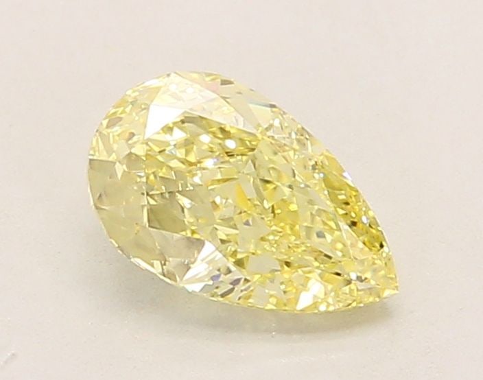 Loose Diamond - PEAR 1.12ct Fancy Intense Yellow VS2: Loose Diamond - PEAR 1.12ct Fancy Intense Yellow VS2 Source: This is a real non-mined Diamond that has been grown in a lab Shape: PEAR Carats: 1.12 Color: Fancy Intense Yellow Certification: IGI Video