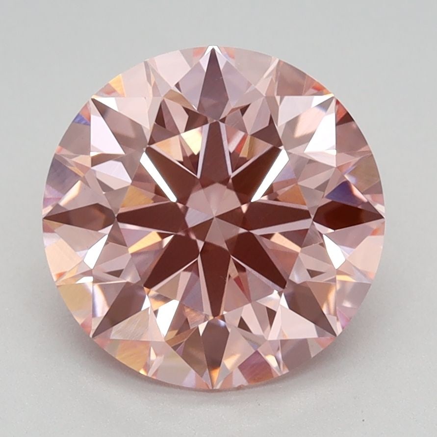 Ideal Loose Diamond - ROUND 2.31ct Fancy Vivid Pink VVS2: Ideal Loose Diamond - ROUND 2.31ct Fancy Vivid Pink VVS2 Source: This is a real non-mined Diamond that has been grown in a lab Shape: ROUND Carats: 2.31 Color: Fancy Vivid Pink Certification: IGI Vide