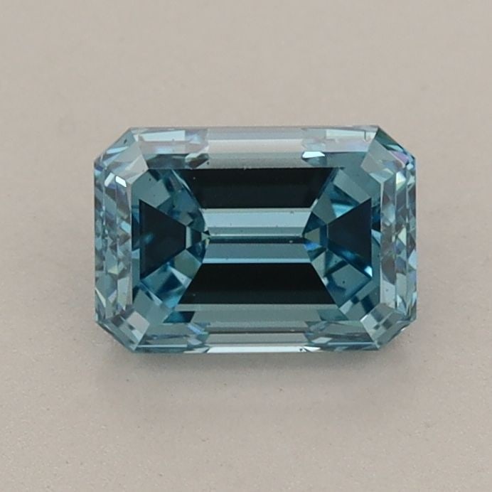 Loose Diamond - EMERALD 0.95ct Fancy Vivid Blue SI1 (1 of 1)