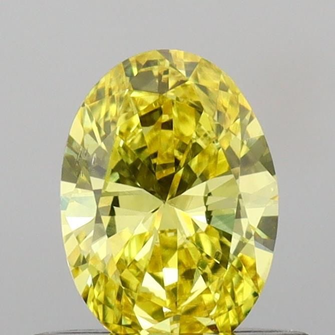 Loose Diamond - OVAL 0.55ct Fancy Vivid Yellow VS2: Loose Diamond - OVAL 0.55ct Fancy Vivid Yellow VS2 Source: This is a real non-mined Diamond that has been grown in a lab Shape: OVAL Carats: 0.55 Color: Fancy Vivid Yellow Certification: IGI Video: