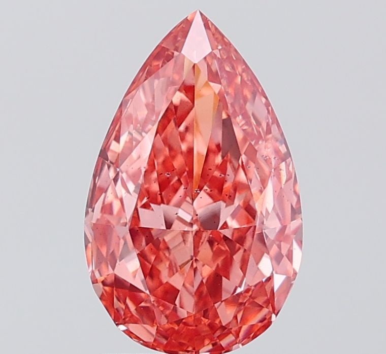Loose Diamond - PEAR 2.06ct Fancy Vivid Pink SI1: Loose Diamond - PEAR 2.06ct Fancy Vivid Pink SI1 Source: This is a real non-mined Diamond that has been grown in a lab Shape: PEAR Carats: 2.06 Color: Fancy Vivid Pink Certification: IGI Video: