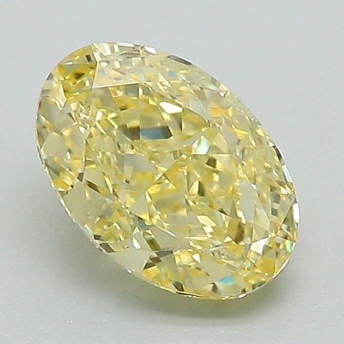 Loose Diamond - OVAL 1.45ct Fancy Intense Yellow VS1: Loose Diamond - OVAL 1.45ct Fancy Intense Yellow VS1 Source: This is a real non-mined Diamond that has been grown in a lab Shape: OVAL Carats: 1.45 Color: Fancy Intense Yellow Certification: IGI Video