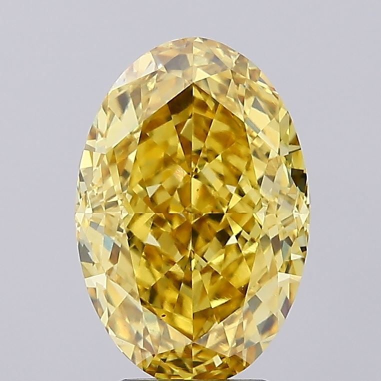 Loose Diamond - OVAL 5.27ct Fancy Vivid Yellow VS1: Loose Diamond - OVAL 5.27ct Fancy Vivid Yellow VS1 Source: This is a real non-mined Diamond that has been grown in a lab Shape: OVAL Carats: 5.27 Color: Fancy Vivid Yellow Certification: IGI Video: