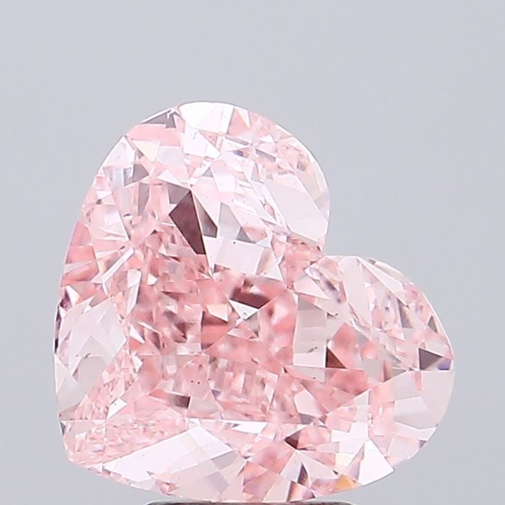 Loose Diamond - HEART 5.54ct Fancy Vivid Pink VS1: Loose Diamond - HEART 5.54ct Fancy Vivid Pink VS1 Source: This is a real non-mined Diamond that has been grown in a lab Shape: HEART Carats: 5.54 Color: Fancy Vivid Pink Certification: IGI Video: