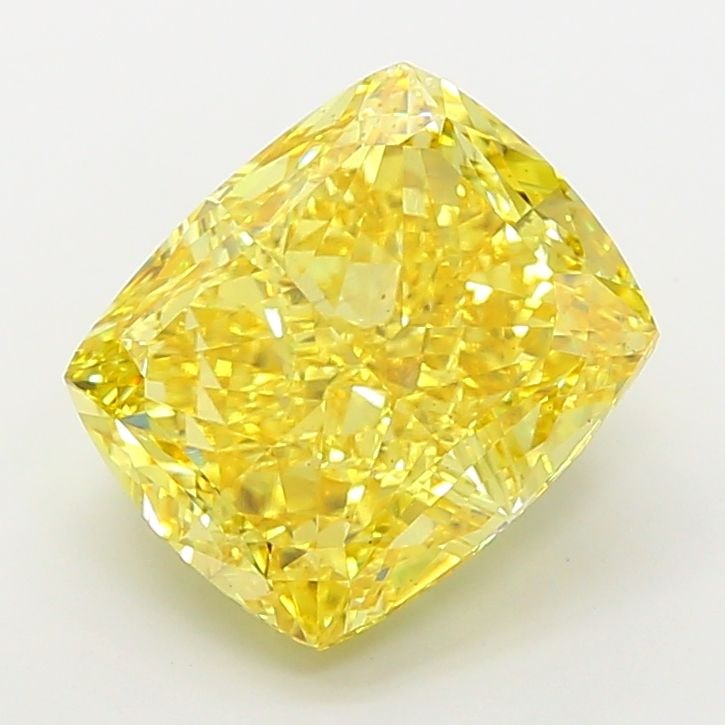 Loose Diamond - CUSHION MODIFIED 9.04ct Fancy Vivid Yellow VS2: Loose Diamond - CUSHION MODIFIED 9.04ct Fancy Vivid Yellow VS2 Source: This is a real non-mined Diamond that has been grown in a lab Shape: CUSHION MODIFIED Carats: 9.04 Color: Fancy Vivid Yellow Cert