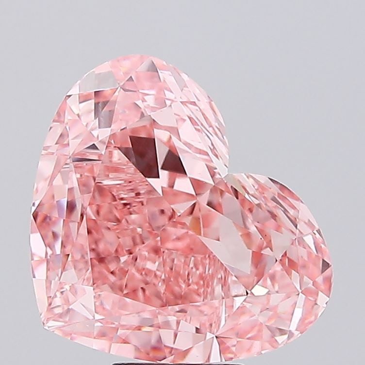 Loose Diamond - HEART 11.15ct Fancy Vivid Pink VS1: Loose Diamond - HEART 11.15ct Fancy Vivid Pink VS1 Source: This is a real non-mined Diamond that has been grown in a lab Shape: HEART Carats: 11.15 Color: Fancy Vivid Pink Certification: IGI Video: