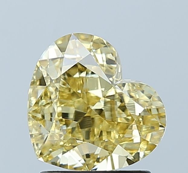 Loose Diamond - HEART 2.04ct Fancy Vivid Yellow VS1: Loose Diamond - HEART 2.04ct Fancy Vivid Yellow VS1 Source: This is a real non-mined Diamond that has been grown in a lab Shape: HEART Carats: 2.04 Color: Fancy Vivid Yellow Certification: IGI Video: