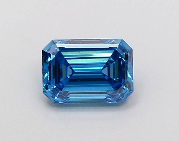 Loose Diamond - EMERALD 1.06ct Fancy Vivid Blue VS2: Loose Diamond - EMERALD 1.06ct Fancy Vivid Blue VS2 Source: This is a real non-mined Diamond that has been grown in a lab Shape: EMERALD Carats: 1.06 Color: Fancy Vivid Blue Certification: IGI Video: