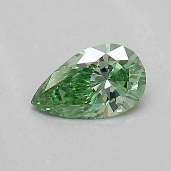 Loose Diamond - PEAR 0.16ct Fancy Vivid Green VS1: Loose Diamond - PEAR 0.16ct Fancy Vivid Green VS1 Source: This is a real non-mined Diamond that has been grown in a lab Shape: PEAR Carats: 0.16 Color: Fancy Vivid Green Certification: IGI Video: