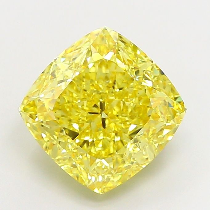 Loose Diamond - CUSHION MODIFIED 6.13ct Fancy Vivid Yellow VVS2: Loose Diamond - CUSHION MODIFIED 6.13ct Fancy Vivid Yellow VVS2 Source: This is a real non-mined Diamond that has been grown in a lab Shape: CUSHION MODIFIED Carats: 6.13 Color: Fancy Vivid Yellow Cer