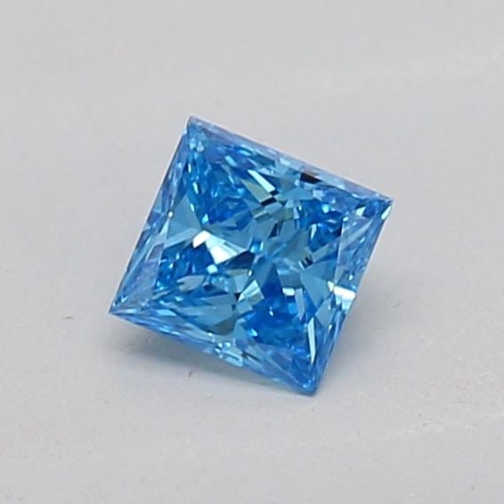 Loose Diamond - PRINCESS 0.16ct Fancy Vivid Blue VS1: Loose Diamond - PRINCESS 0.16ct Fancy Vivid Blue VS1 Source: This is a real non-mined Diamond that has been grown in a lab Shape: PRINCESS Carats: 0.16 Color: Fancy Vivid Blue Certification: IGI Video