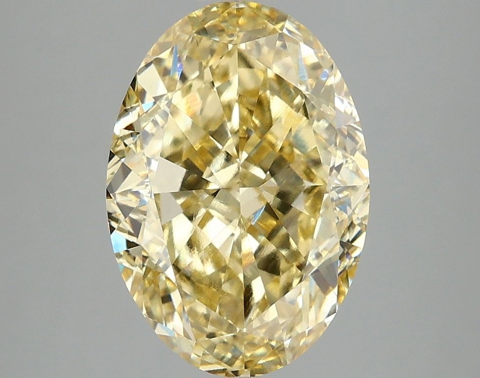 Loose Diamond - OVAL 4.01ct Fancy Intense Yellow VS1: Loose Diamond - OVAL 4.01ct Fancy Intense Yellow VS1 Source: This is a real non-mined Diamond that has been grown in a lab Shape: OVAL Carats: 4.01 Color: Fancy Intense Yellow Certification: IGI Video