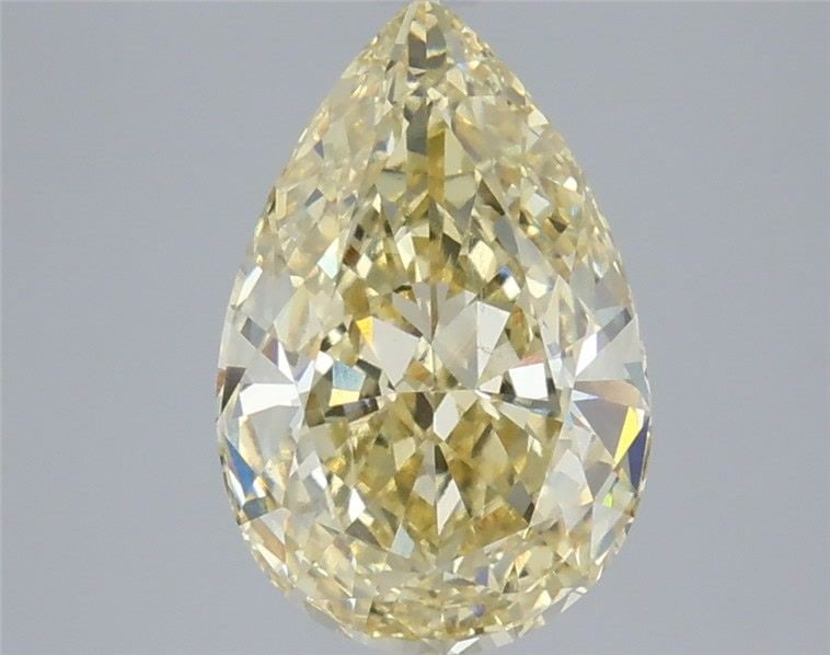 Loose Diamond - PEAR 4.0ct Fancy Intense Yellow VVS2: Loose Diamond - PEAR 4.0ct Fancy Intense Yellow VVS2 Source: This is a real non-mined Diamond that has been grown in a lab Shape: PEAR Carats: 4.0 Color: Fancy Intense Yellow Certification: IGI Video: