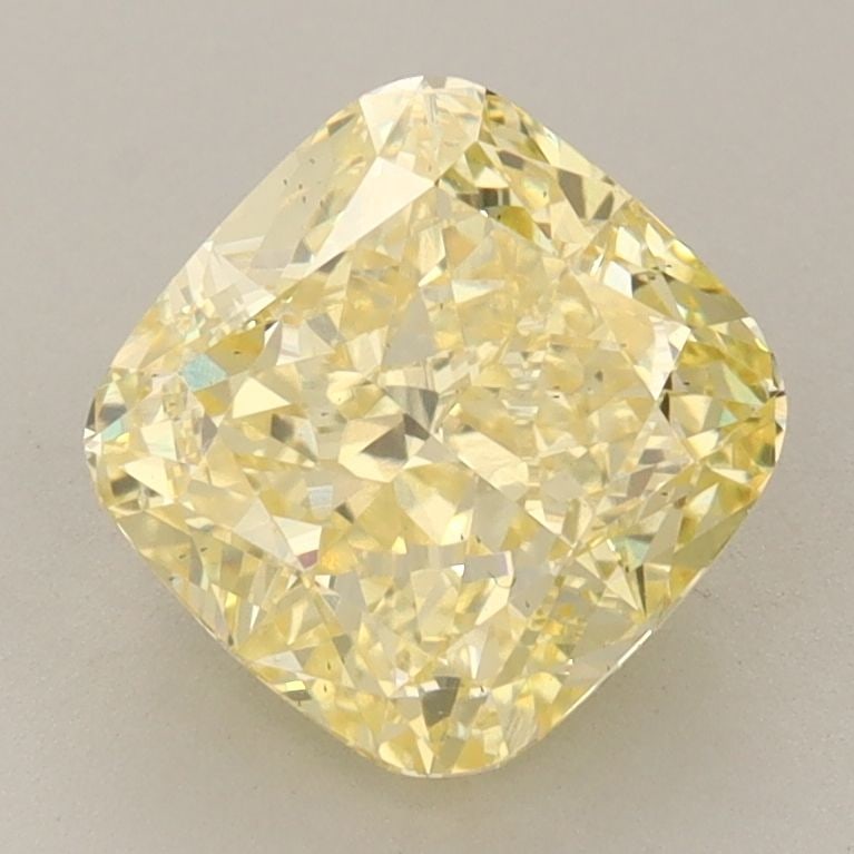 Loose Diamond - CUSHION BRILLIANT 2.51ct Fancy Vivid Yellow VS2: Loose Diamond - CUSHION BRILLIANT 2.51ct Fancy Vivid Yellow VS2 Source: This is a real non-mined Diamond that has been grown in a lab Shape: CUSHION BRILLIANT Carats: 2.51 Color: Fancy Vivid Yellow