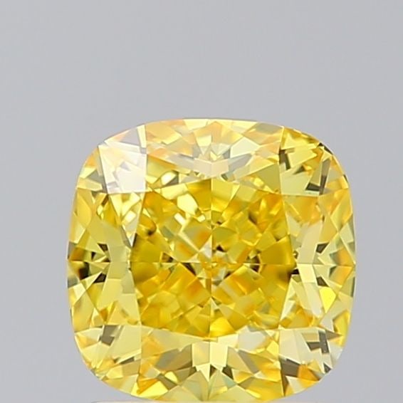 Loose Diamond - CUSHION MODIFIED 1.29ct Fancy Vivid Yellow IF (1 of 1)