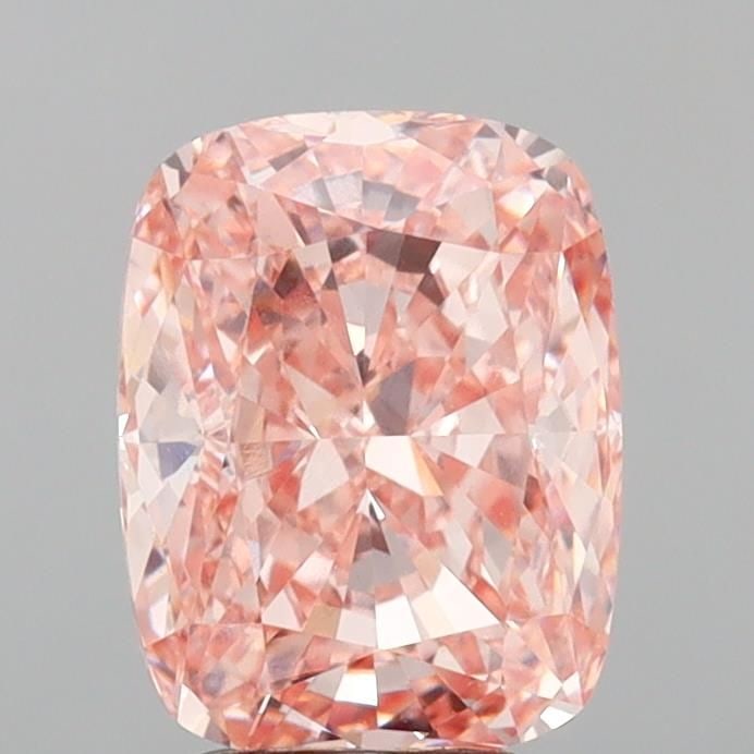 Loose Diamond - CUSHION MODIFIED 3.53ct Fancy Intense Pink VVS2: Loose Diamond - CUSHION MODIFIED 3.53ct Fancy Intense Pink VVS2 Source: This is a real non-mined Diamond that has been grown in a lab Shape: CUSHION MODIFIED Carats: 3.53 Color: Fancy Intense Pink Cer