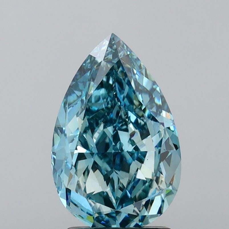 Loose Diamond - PEAR 3.18ct Fancy Vivid Blue VS1: Loose Diamond - PEAR 3.18ct Fancy Vivid Blue VS1 Source: This is a real non-mined Diamond that has been grown in a lab Shape: PEAR Carats: 3.18 Color: Fancy Vivid Blue Certification: IGI Video: