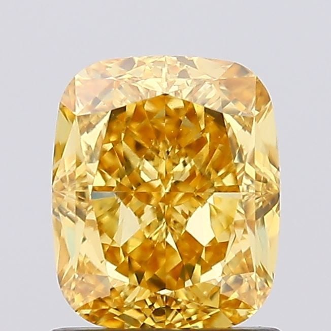 Loose Diamond - CUSHION MODIFIED 1.33ct Fancy Vivid Yellow VVS2: Loose Diamond - CUSHION MODIFIED 1.33ct Fancy Vivid Yellow VVS2 Source: This is a real non-mined Diamond that has been grown in a lab Shape: CUSHION MODIFIED Carats: 1.33 Color: Fancy Vivid Yellow