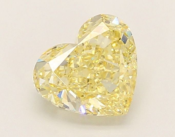 Loose Diamond - HEART 1.11ct Fancy Yellow VVS2: Loose Diamond - HEART 1.11ct Fancy Yellow VVS2 Source: This is a real non-mined Diamond that has been grown in a lab Shape: HEART Carats: 1.11 Color: Fancy Yellow Certification: IGI Video: