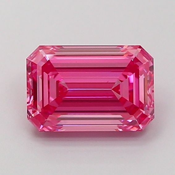 Loose Diamond - EMERALD 1.75ct Fancy Vivid Pink VS1: Loose Diamond - EMERALD 1.75ct Fancy Vivid Pink VS1 Source: This is a real non-mined Diamond that has been grown in a lab Shape: EMERALD Carats: 1.75 Color: Fancy Vivid Pink Certification: IGI Video: