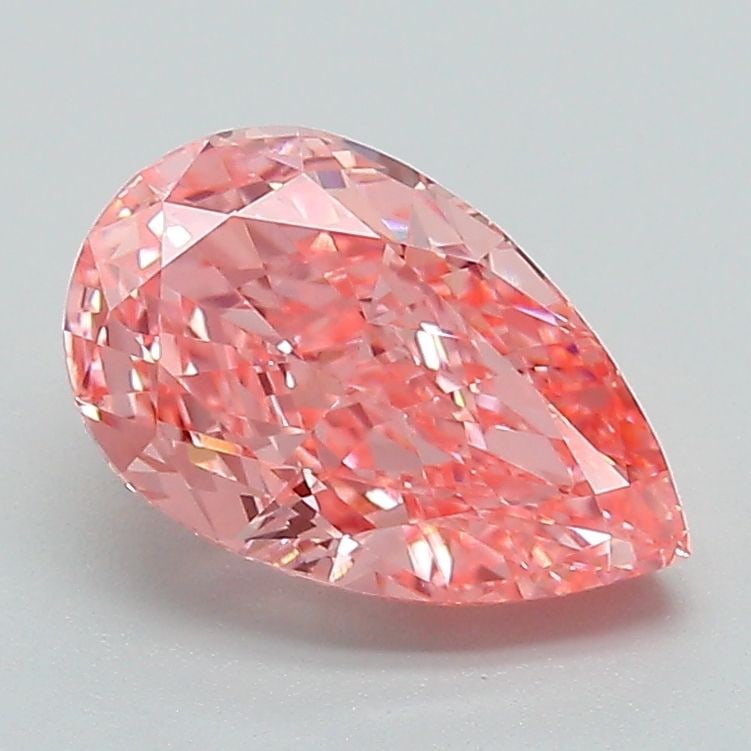 Loose Diamond - PEAR 1.55ct Fancy Vivid Pink VS1: Loose Diamond - PEAR 1.55ct Fancy Vivid Pink VS1 Source: This is a real non-mined Diamond that has been grown in a lab Shape: PEAR Carats: 1.55 Color: Fancy Vivid Pink Certification: IGI Video: