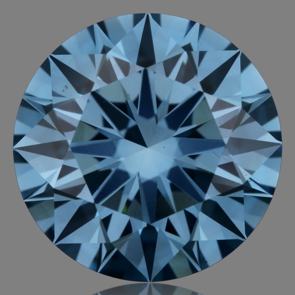 Ideal Loose Diamond - ROUND 2.28ct Fancy Vivid Blue VS1: Ideal Loose Diamond - ROUND 2.28ct Fancy Vivid Blue VS1 Source: This is a real non-mined Diamond that has been grown in a lab Shape: ROUND Carats: 2.28 Color: Fancy Vivid Blue Certification: IGI Video