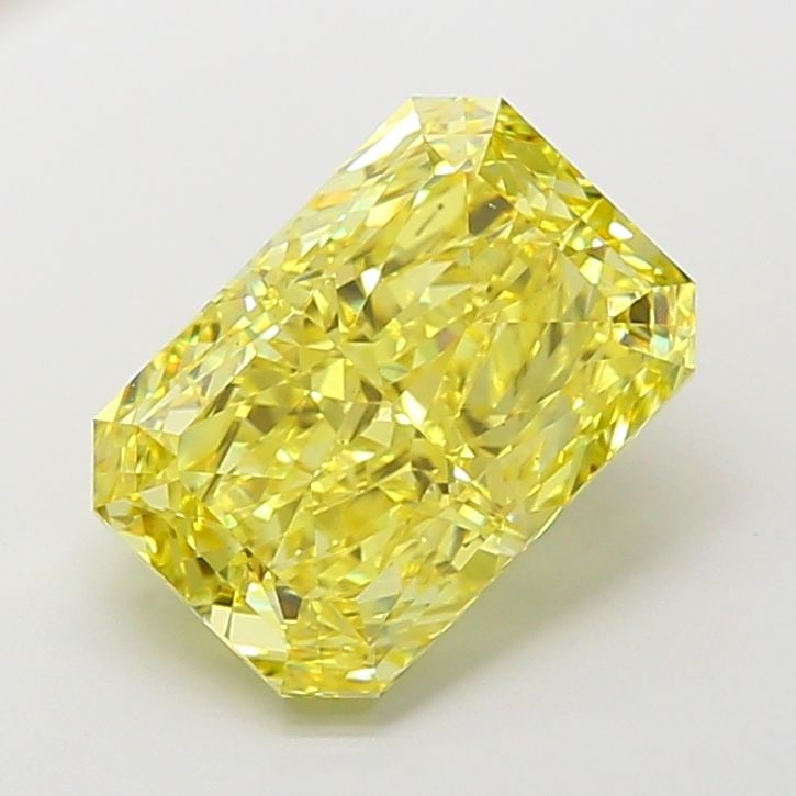 Loose Diamond - RADIANT 5.53ct Fancy Vivid Yellow VS1: Loose Diamond - RADIANT 5.53ct Fancy Vivid Yellow VS1 Source: This is a real non-mined Diamond that has been grown in a lab Shape: RADIANT Carats: 5.53 Color: Fancy Vivid Yellow Certification: IGI Vid