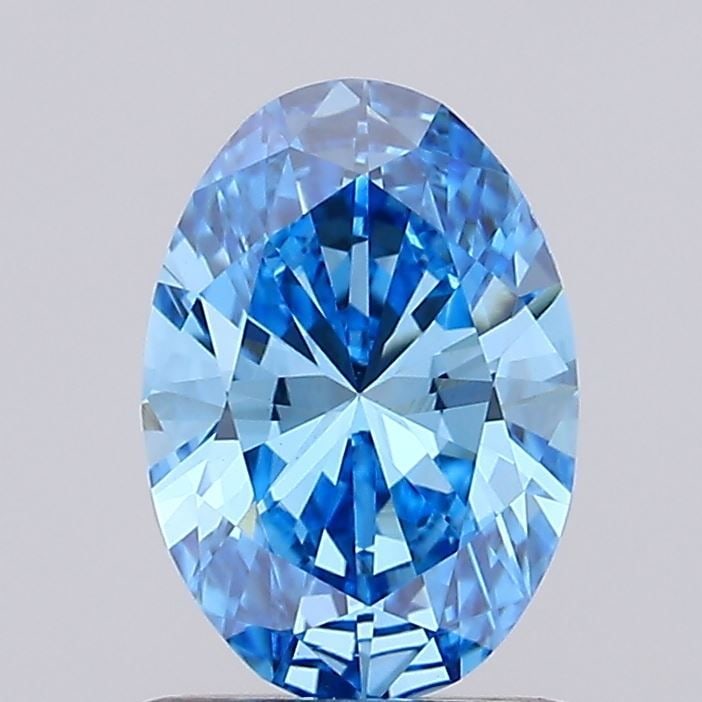 Loose Diamond - OVAL 0.86ct Fancy Vivid Blue VS1: Loose Diamond - OVAL 0.86ct Fancy Vivid Blue VS1 Source: This is a real non-mined Diamond that has been grown in a lab Shape: OVAL Carats: 0.86 Color: Fancy Vivid Blue Certification: IGI Video:
